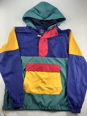 Vintage 90's Colorblock Anorak Jacket Size XS